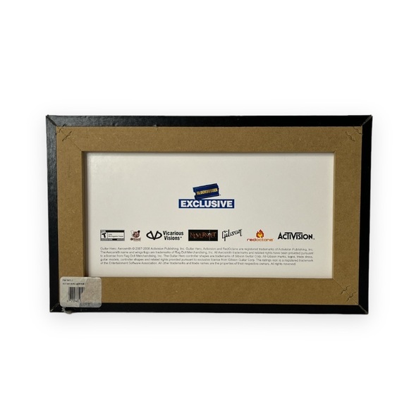 Guitar Hero Aerosmith Blockbuster Promo Exclusive Ad Lithograph Framed Picture - Picture 2 of 4